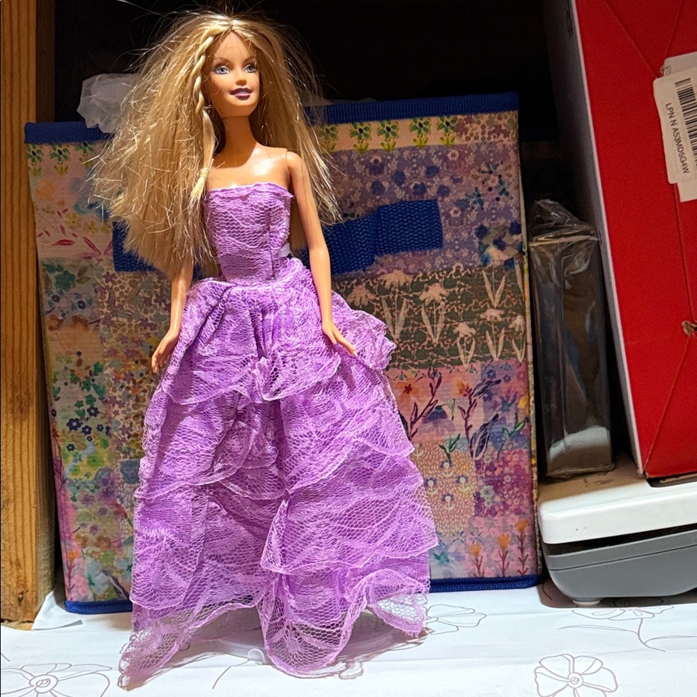 Barbie in Vibrant Lavender Dress
